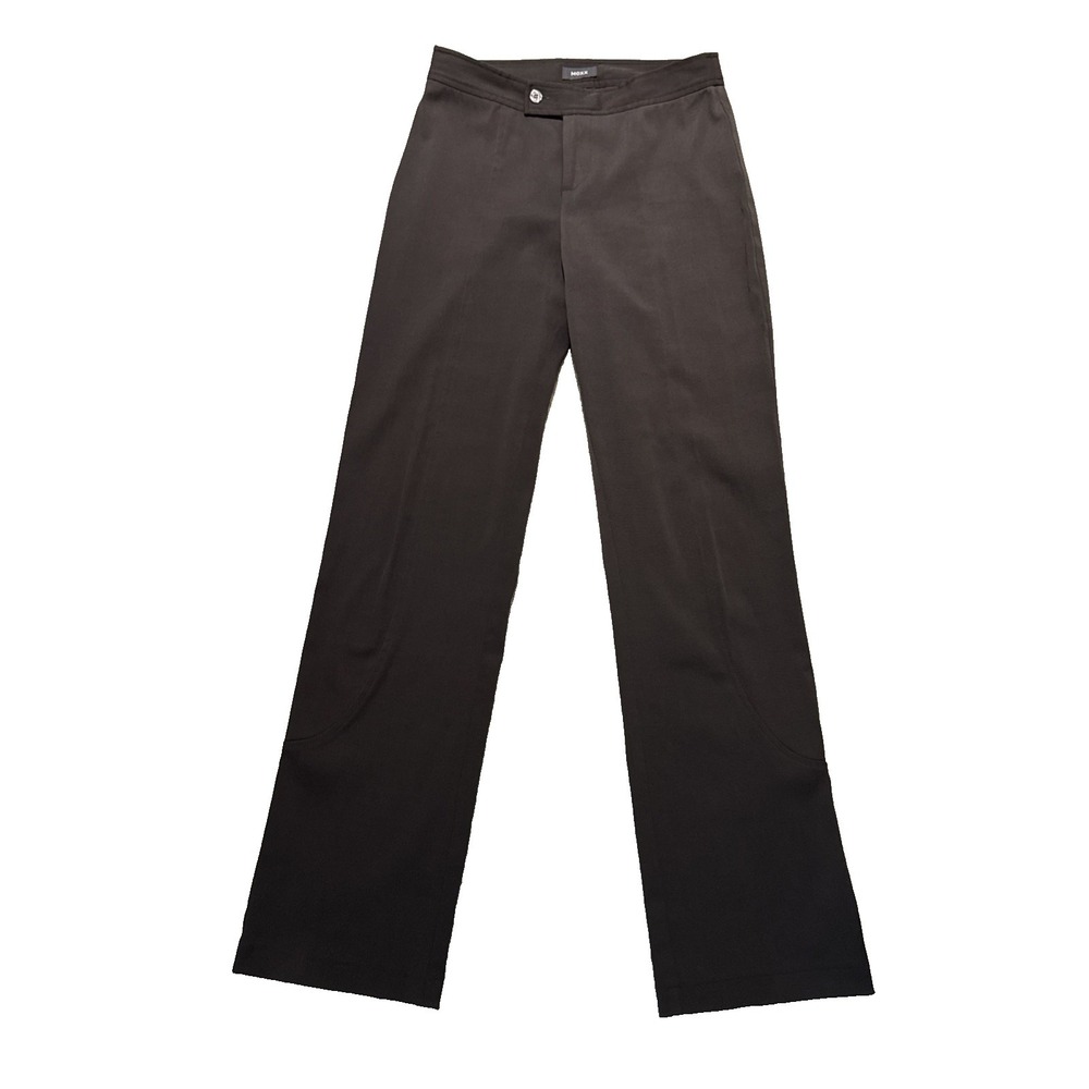 Mexx ladies career dress pants dark brown straight leg size 6, EU 36